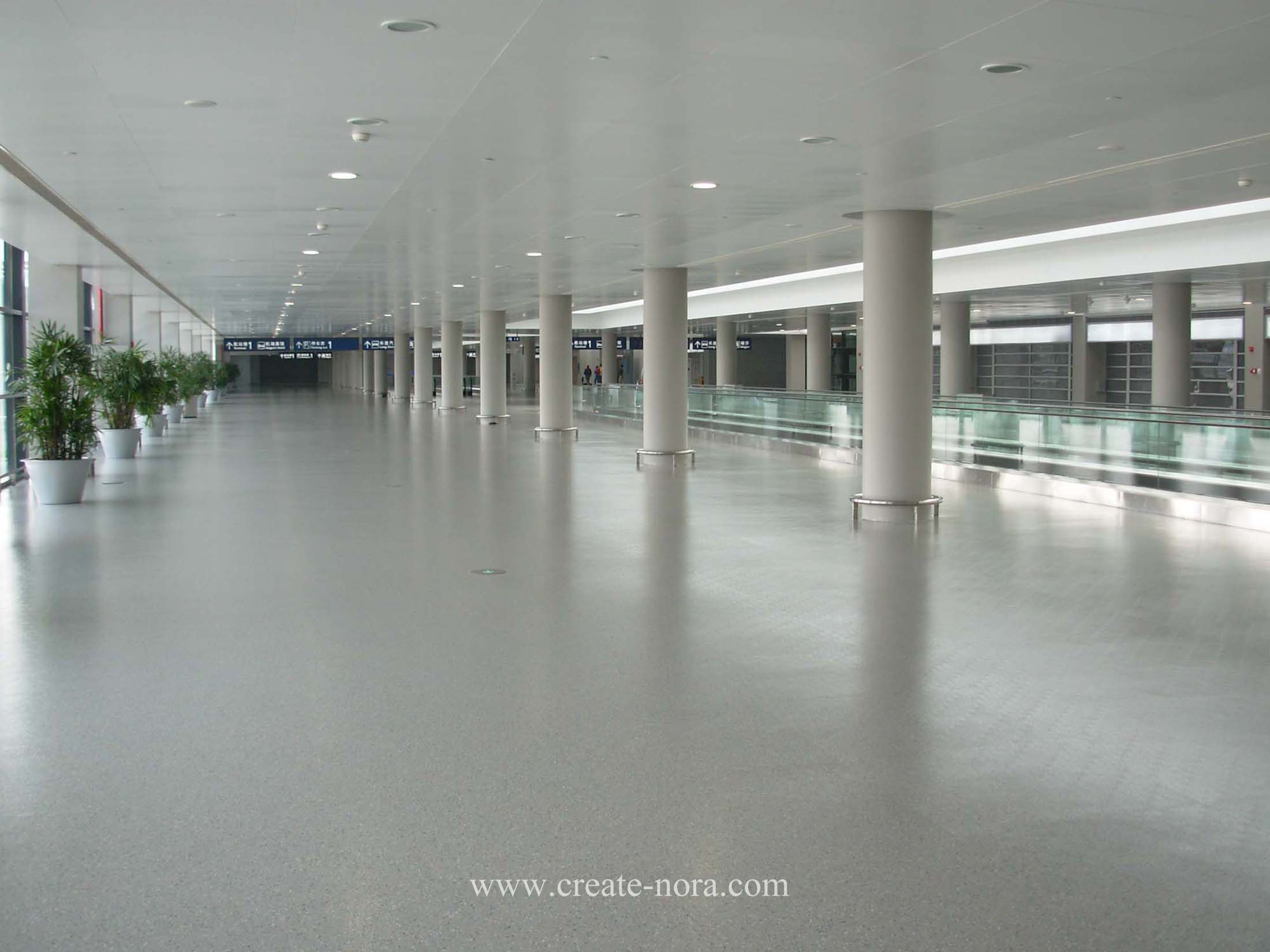 the photo of nora rubber flooring in Pudong International Airport Terminal 2 10